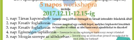 Workshop- Egészséges és aktív időskor